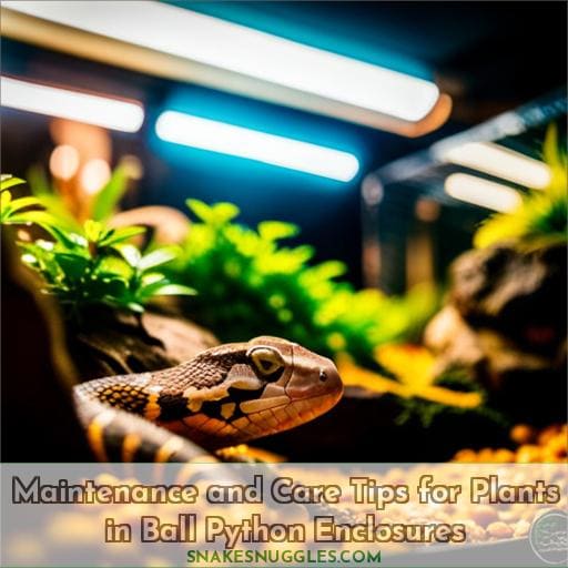 Maintenance and Care Tips for Plants in Ball Python Enclosures