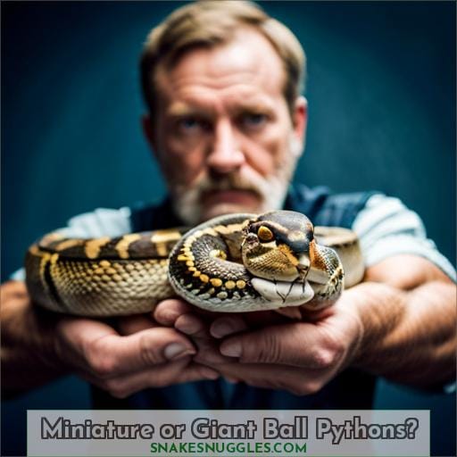 Miniature or Giant Ball Pythons