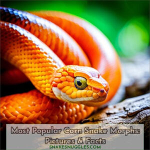 most popular corn snake morphs with pictures and facts