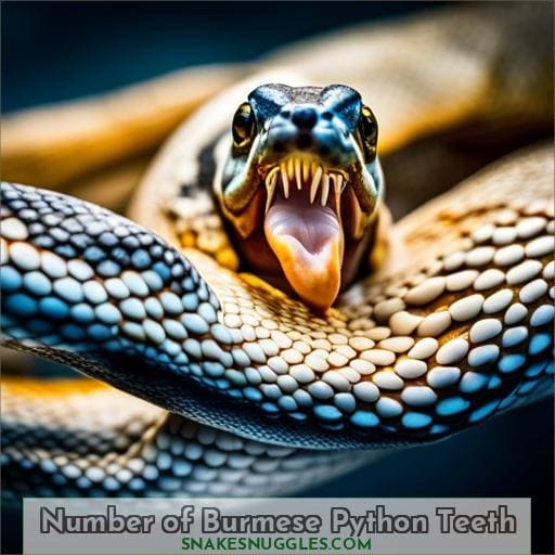 Number of Burmese Python Teeth