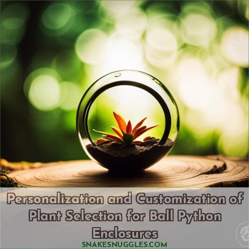 Personalization and Customization of Plant Selection for Ball Python Enclosures