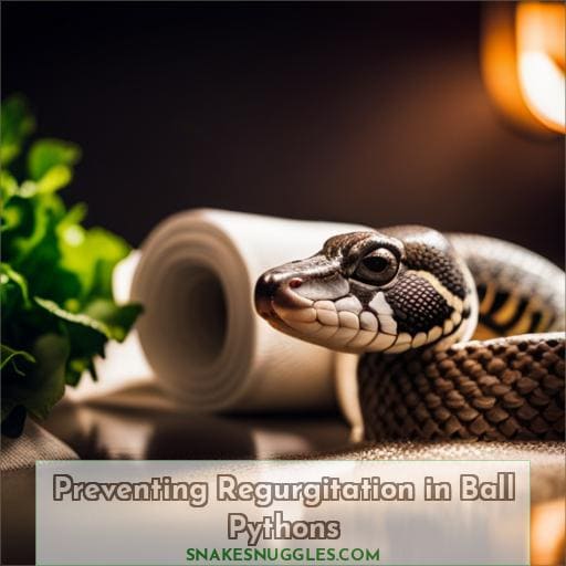 Preventing Regurgitation in Ball Pythons