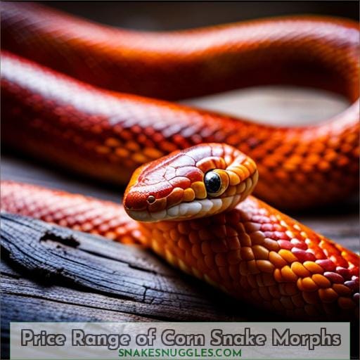 Price Range of Corn Snake Morphs