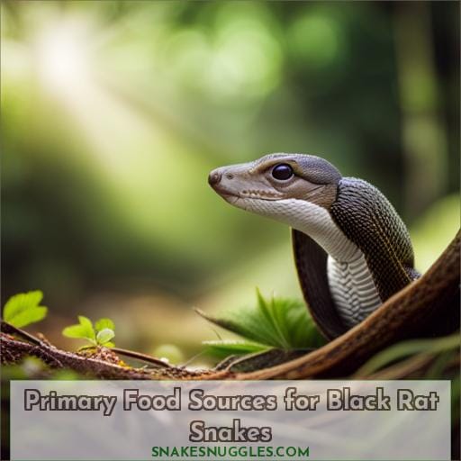 Primary Food Sources for Black Rat Snakes