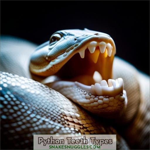 Python Teeth Types