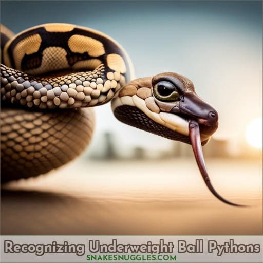 Recognizing Underweight Ball Pythons