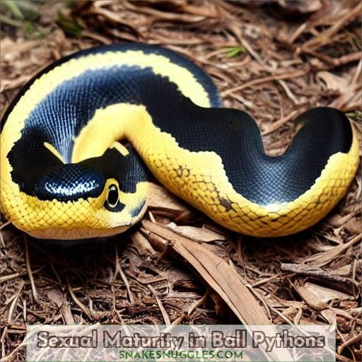 Sexual Maturity in Ball Pythons