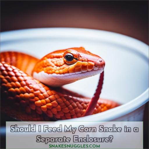Should I Feed My Corn Snake in a Separate Enclosure