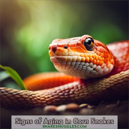 Signs of Aging in Corn Snakes