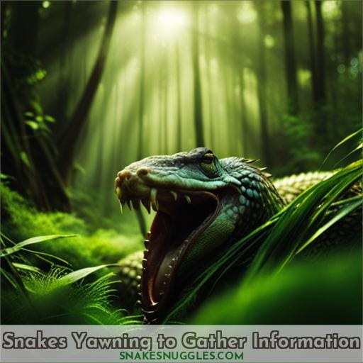 Snakes Yawning to Gather Information