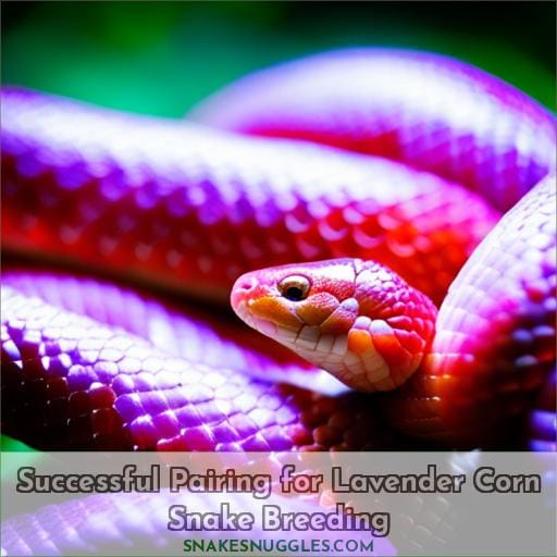 Successful Pairing for Lavender Corn Snake Breeding