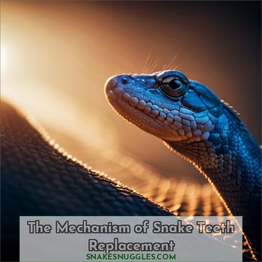 The Mechanism of Snake Teeth Replacement