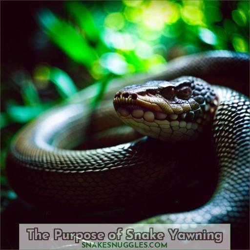 The Purpose of Snake Yawning