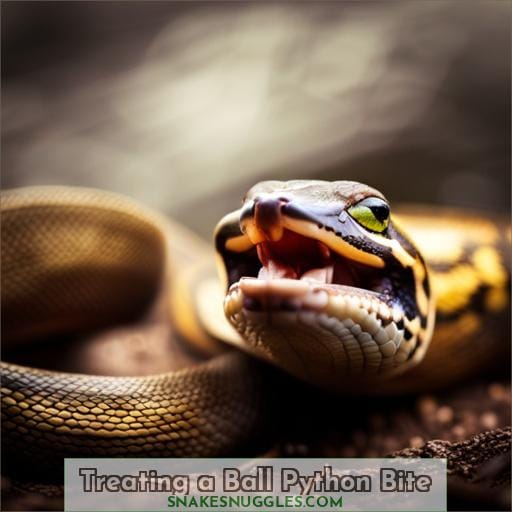 Treating a Ball Python Bite