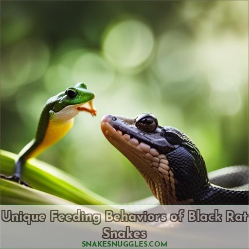 Unique Feeding Behaviors of Black Rat Snakes