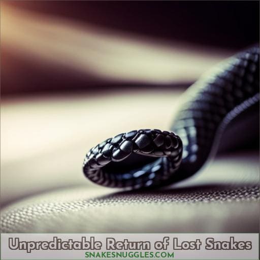 Unpredictable Return of Lost Snakes
