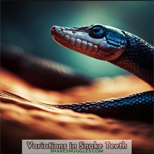 Variations in Snake Teeth