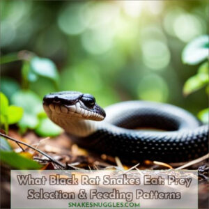 what do black rat snakes eat