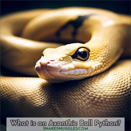 What is an Axanthic Ball Python