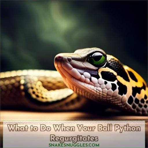 What to Do When Your Ball Python Regurgitates