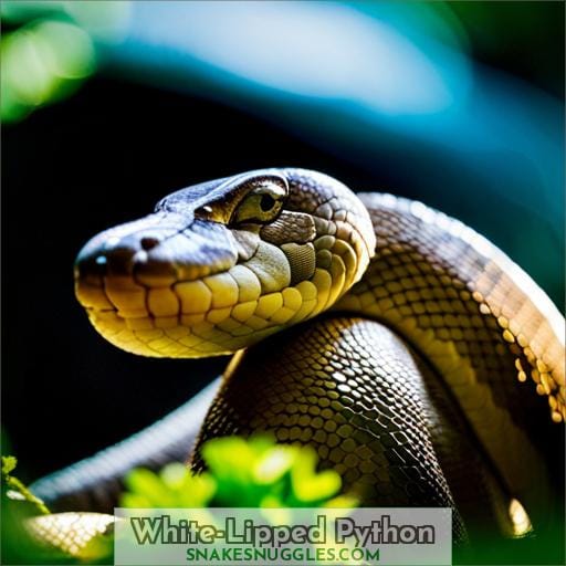 white lipped python