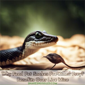 why feed pet snakes dead mice