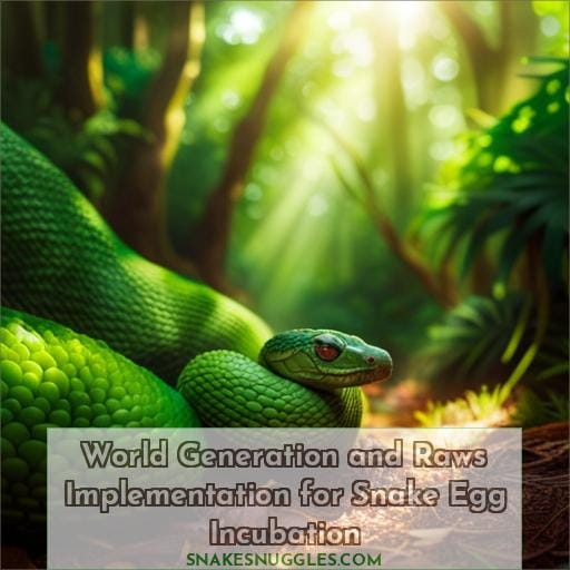 World Generation and Raws Implementation for Snake Egg Incubation