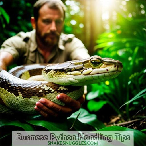 Burmese Python Handling Tips