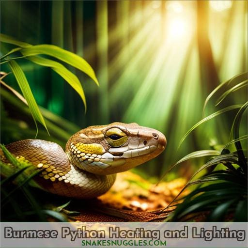 Burmese Python Heating and Lighting