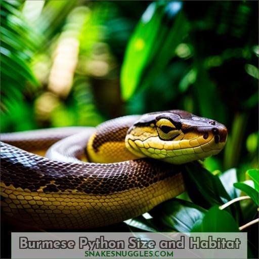 Burmese Python Size and Habitat