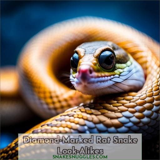 Diamond-Marked Rat Snake Look-Alikes