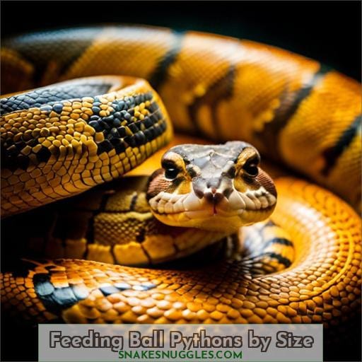 Feeding Ball Pythons by Size