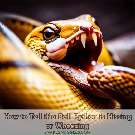 How to Tell if a Ball Python is Hissing or Wheezing