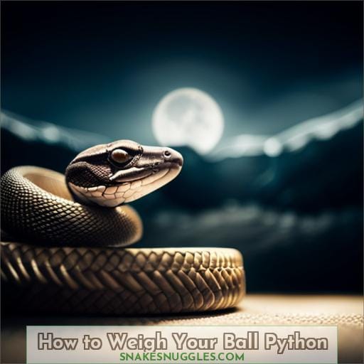 How to Weigh Your Ball Python