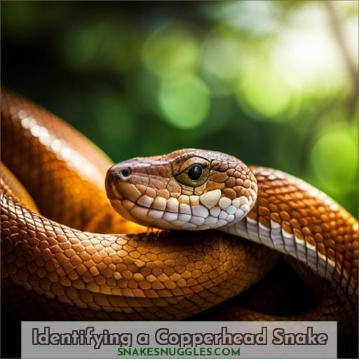 Identifying a Copperhead Snake