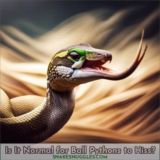 Is It Normal for Ball Pythons to Hiss
