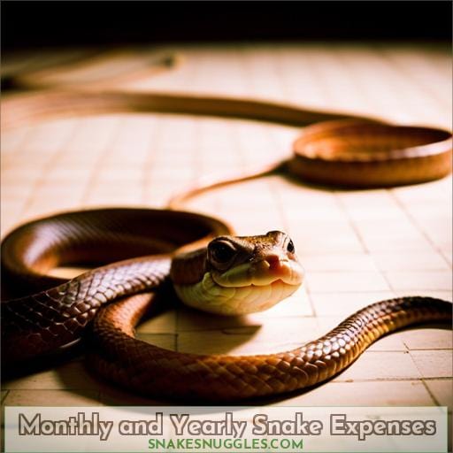 Monthly and Yearly Snake Expenses