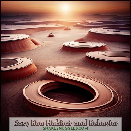 Rosy Boa Habitat and Behavior