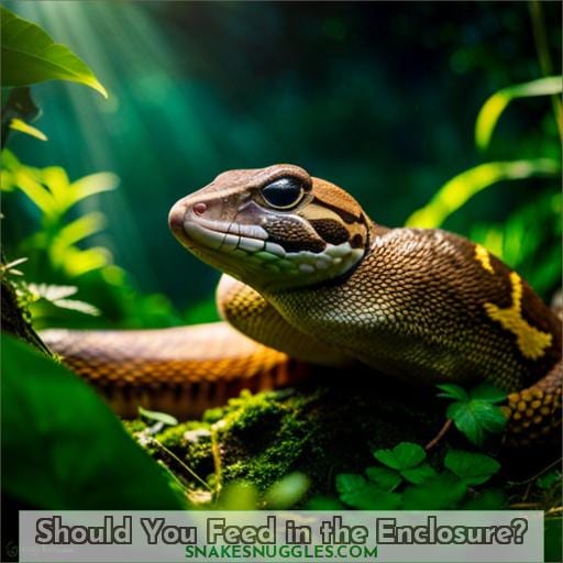 Should You Feed in the Enclosure