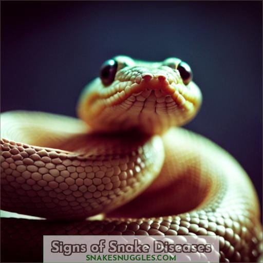 Signs of Snake Diseases