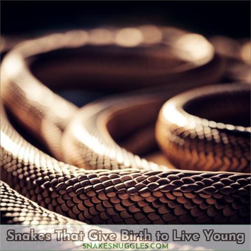 Snakes That Give Birth to Live Young