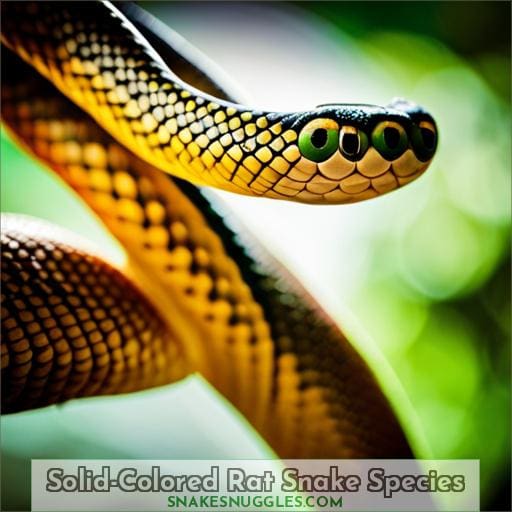 Solid-Colored Rat Snake Species