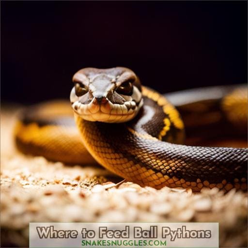 Where to Feed Ball Pythons