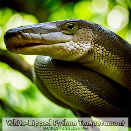 White-Lipped Python Temperament