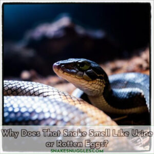 why do snakes smell like urine or rotten eggs
