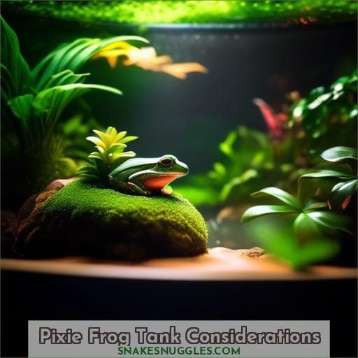 Pixie Frog Tank Considerations
