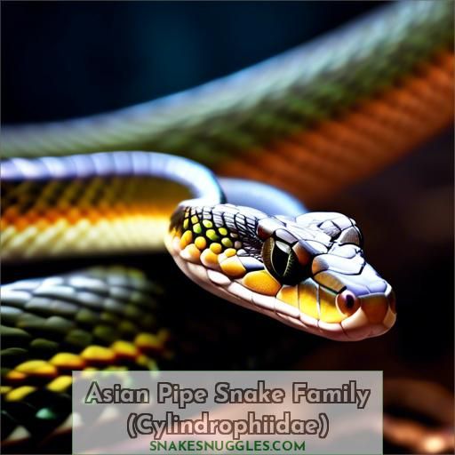 Asian Pipe Snake Family (Cylindrophiidae)