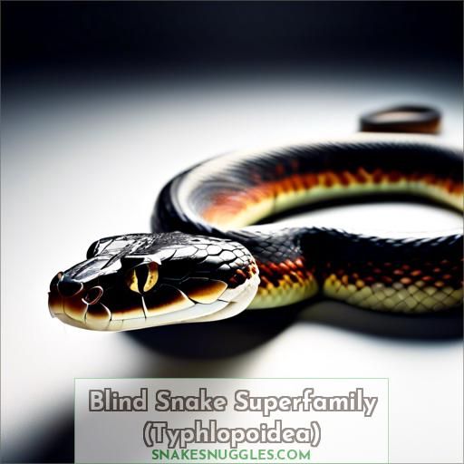 Blind Snake Superfamily (Typhlopoidea)