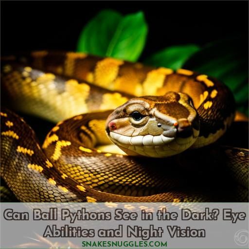 can ball pythons see in the dark