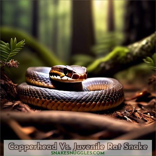 Copperhead Vs. Juvenile Rat Snake